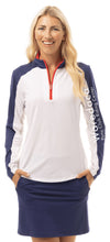 Load image into Gallery viewer, *TEAM SHIRT * Waredaca PC -Sansoleil- Long Sleeve Sun Shirt- Navy/White/Red