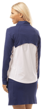 Load image into Gallery viewer, US Event Horse Futurity -Sansoleil- Long Sleeve Sun Shirt- Navy/White/Red