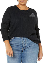 Load image into Gallery viewer, Seapowet Stables- GIDC- Women's Essential Lightweight Long-Sleeve Cable Crewneck Sweater