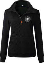 Load image into Gallery viewer, IEB- GIDC- Ladies Quilted 1/4 Zip Sweatshirt