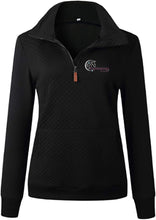 Load image into Gallery viewer, Cloverfield SH- GIDC- Ladies Quilted 1/4 Zip Sweatshirt