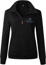 Load image into Gallery viewer, Anna Loschiavo Eventing- GIDC- Ladies Quilted 1/4 Zip Sweatshirt