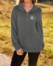 Load image into Gallery viewer, IEB- GIDC- Ladies Quilted 1/4 Zip Sweatshirt