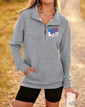 Load image into Gallery viewer, Area 1 YR - GIDC- Ladies Quilted 1/4 Zip Sweatshirt