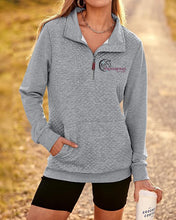 Load image into Gallery viewer, Cloverfield SH- GIDC- Ladies Quilted 1/4 Zip Sweatshirt