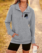 Load image into Gallery viewer, Heberle Stables - GIDC- Ladies Quilted 1/4 Zip Sweatshirt