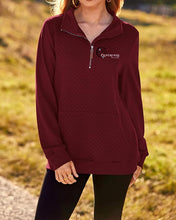 Load image into Gallery viewer, Cloverfield SH- GIDC- Ladies Quilted 1/4 Zip Sweatshirt