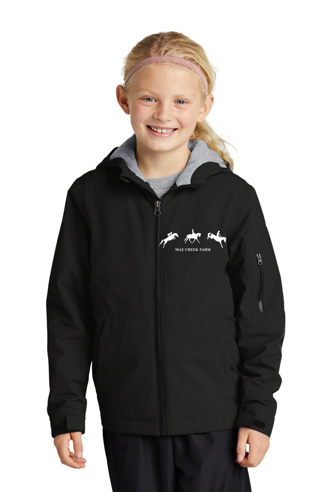 Mae Creek Farm- Sport Tek- Youth Waterproof Insulated Jacket