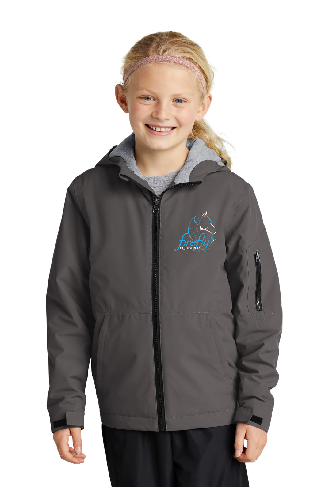 Firefly Equestrian LLC- Sport Tek- Youth Waterproof Insulated Jacket