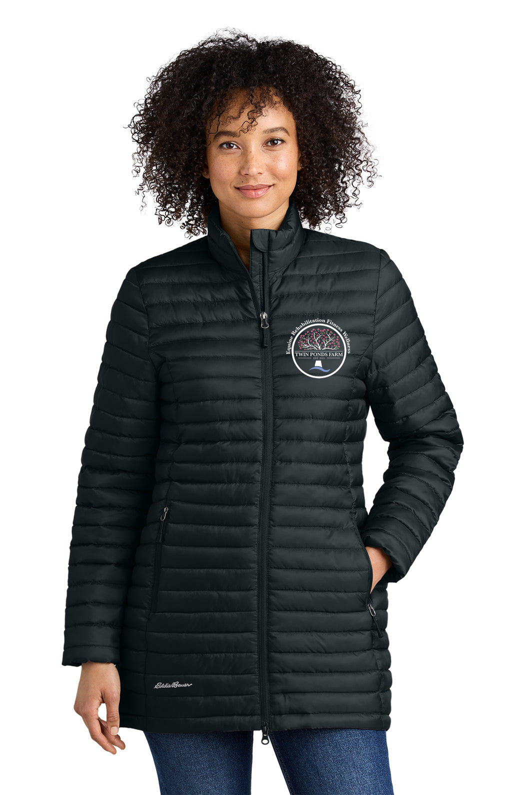 Twin Ponds Farm- Eddie Bauer-  LADIES Packable Quilted Full-Zip