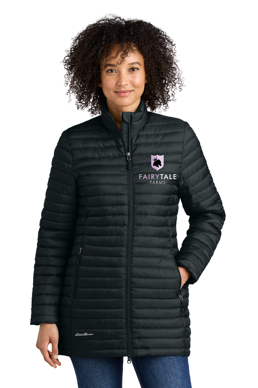 Fairy Tale Farms - Eddie Bauer-  LADIES Packable Quilted Full-Zip