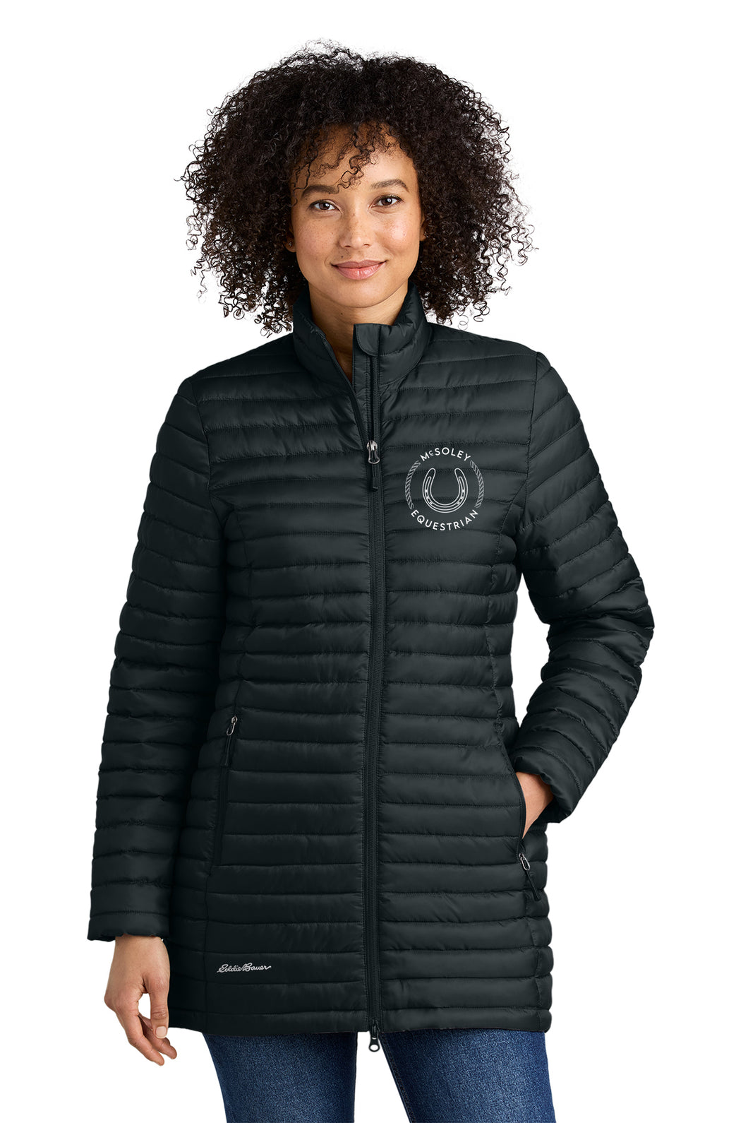 McSoley Equestrian - Eddie Bauer-  LADIES Packable Quilted Full-Zip