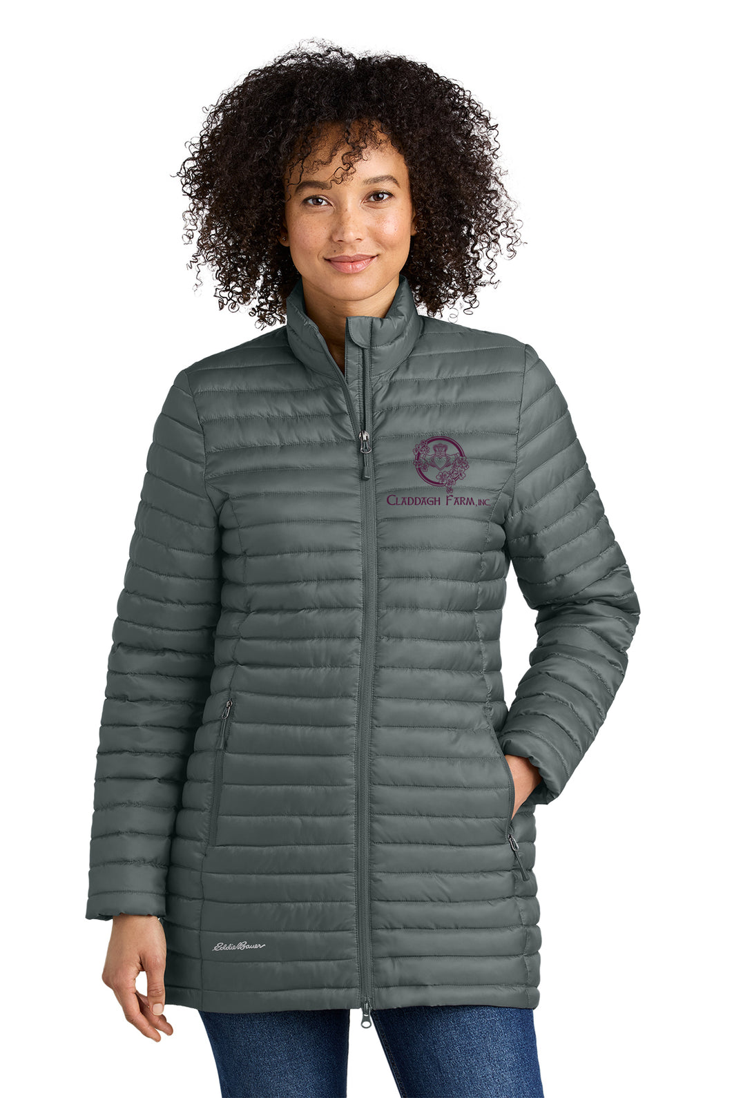 Claddagh Farm - Eddie Bauer-  LADIES Packable Quilted Full-Zip