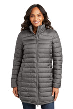 Load image into Gallery viewer, Foothills Riding Club-  Port Authority-  Ladies Horizon Puffy Long Jacket
