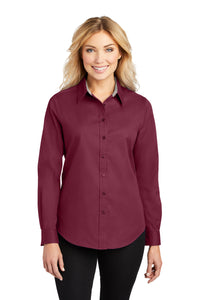 Red Sky Ranch- OUTLINE LOGO- Port Authority- Ladies Long Sleeve Button Up