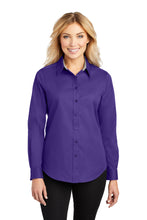 Load image into Gallery viewer, Red Sky Ranch- OUTLINE LOGO- Port Authority- Ladies Long Sleeve Button Up
