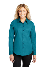 Load image into Gallery viewer, Red Sky Ranch- OUTLINE LOGO- Port Authority- Ladies Long Sleeve Button Up
