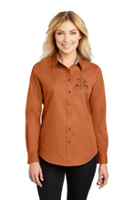Load image into Gallery viewer, Red Sky Ranch- OUTLINE LOGO- Port Authority- Ladies Long Sleeve Button Up
