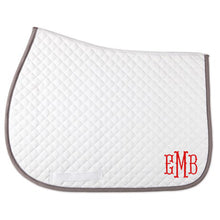 Load image into Gallery viewer, Monogram- Saddle Pad
