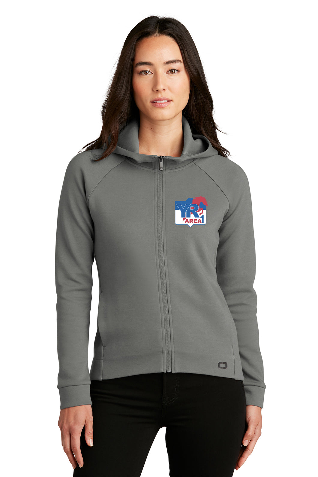 Area 1 YR - OGIO- Ladies Full Zip Hoodie