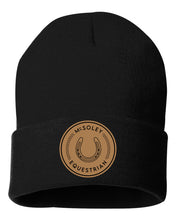 Load image into Gallery viewer, McSoley Equestrian- Leather Patch- Winter Hat
