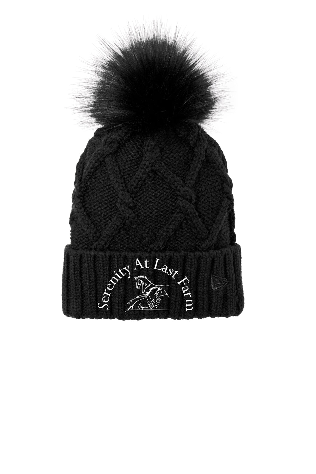 Serenity At Last Farm - New Era- Faux Fur Pom Beanie