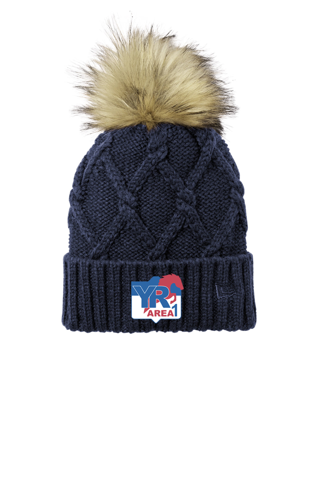 Area 1 YR - New Era- Faux Fur Pom Beanie