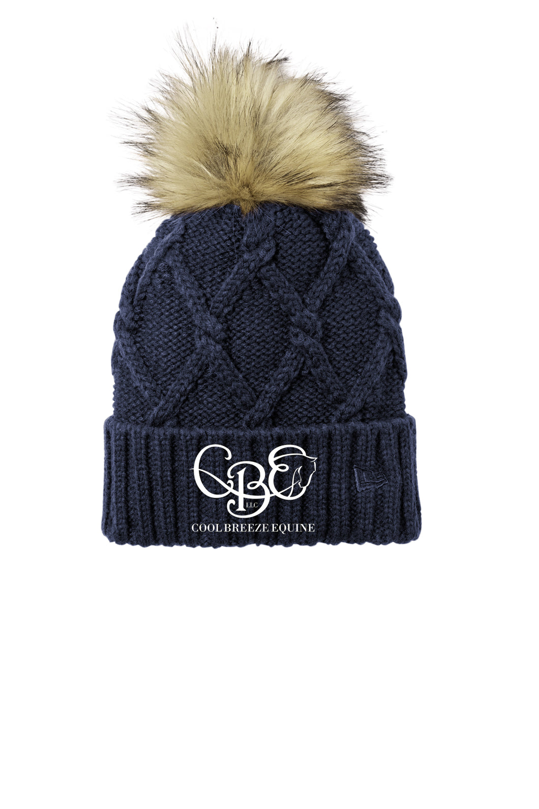 CBE - New Era- Faux Fur Pom Beanie