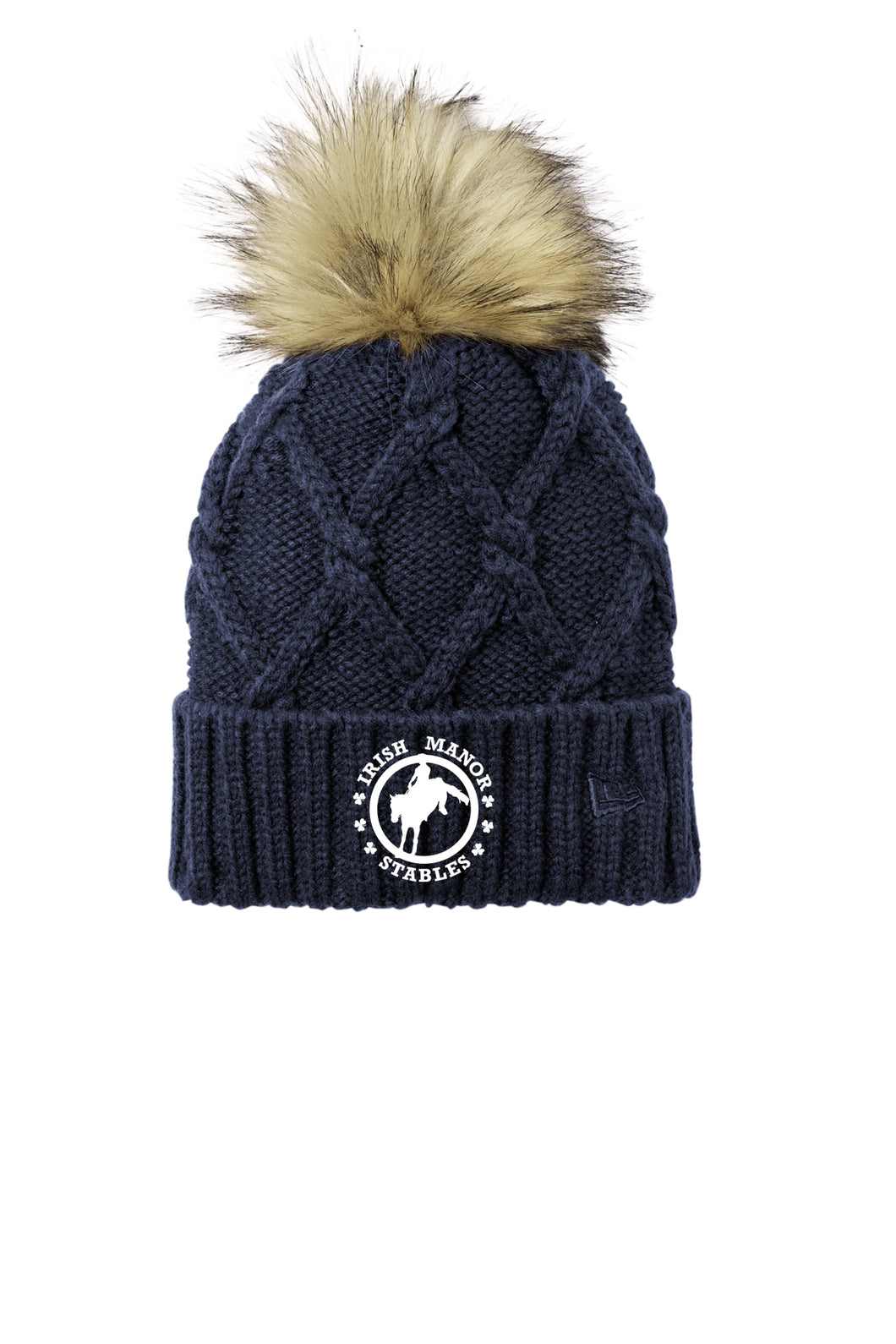 Irish Manor Stables - New Era- Faux Fur Pom Beanie