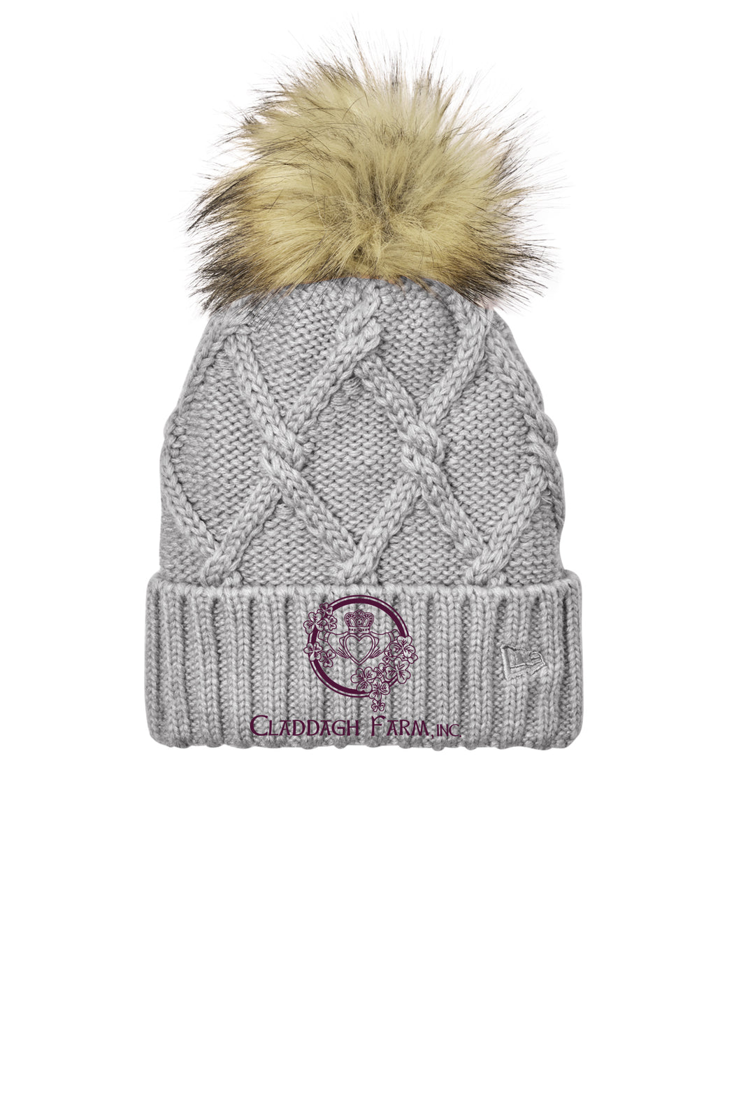 Claddagh Farm - New Era- Faux Fur Pom Beanie
