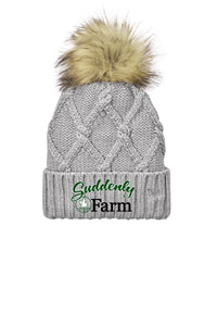 Suddenly Farm - New Era- Faux Fur Pom Beanie