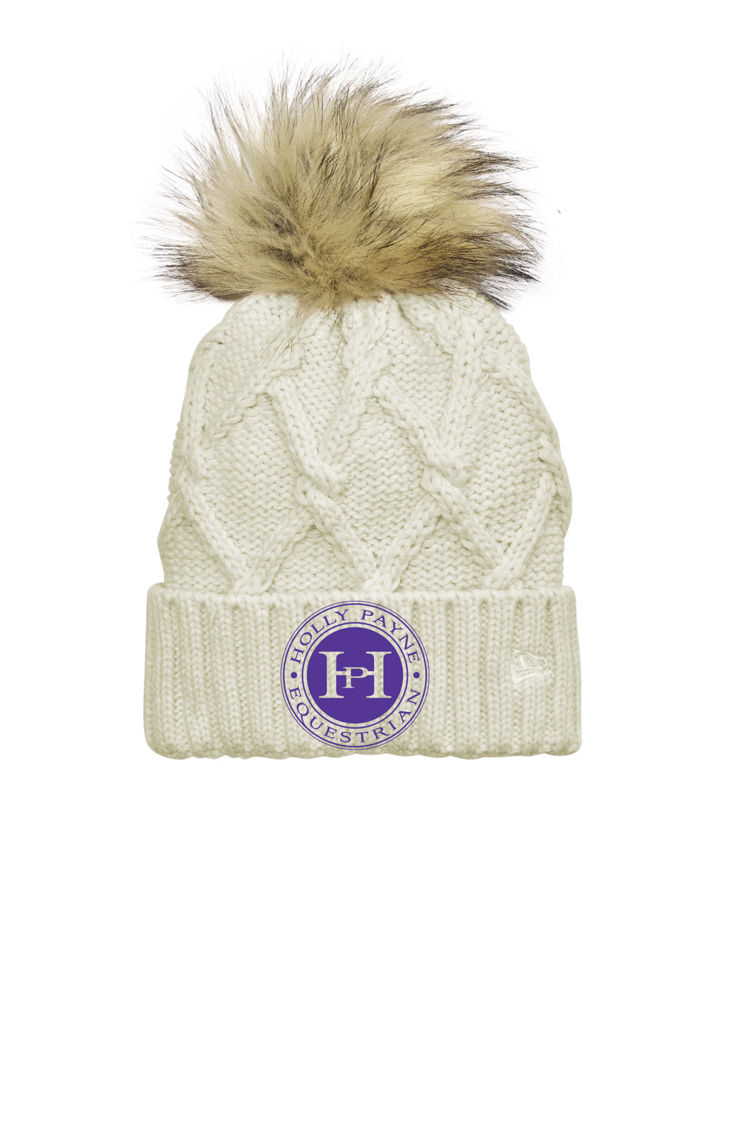 HPE - New Era- Faux Fur Pom Beanie