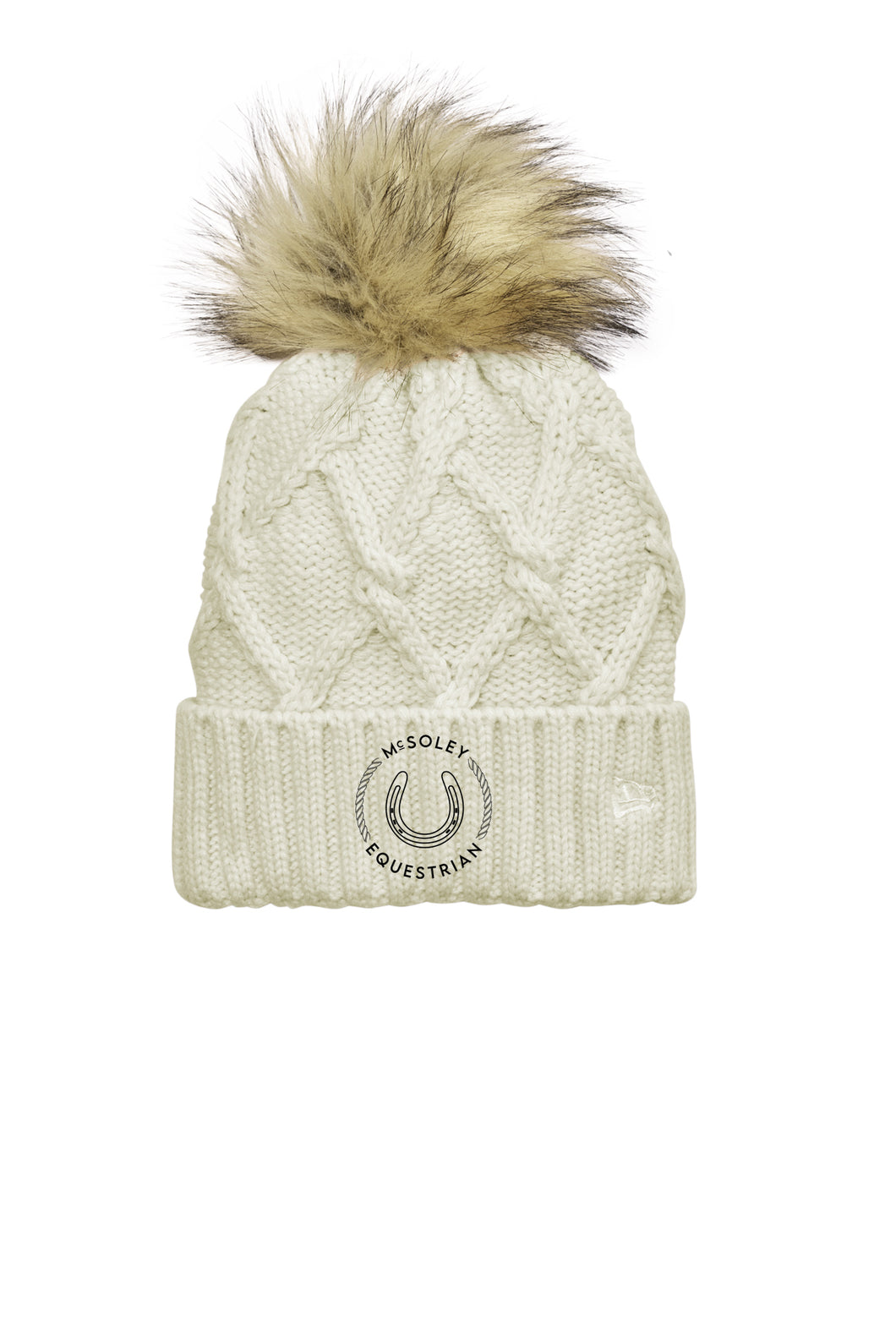 McSoley Equestrian - New Era- Faux Fur Pom Beanie