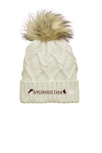 Applewood Farm- New Era- Faux Fur Pom Beanie