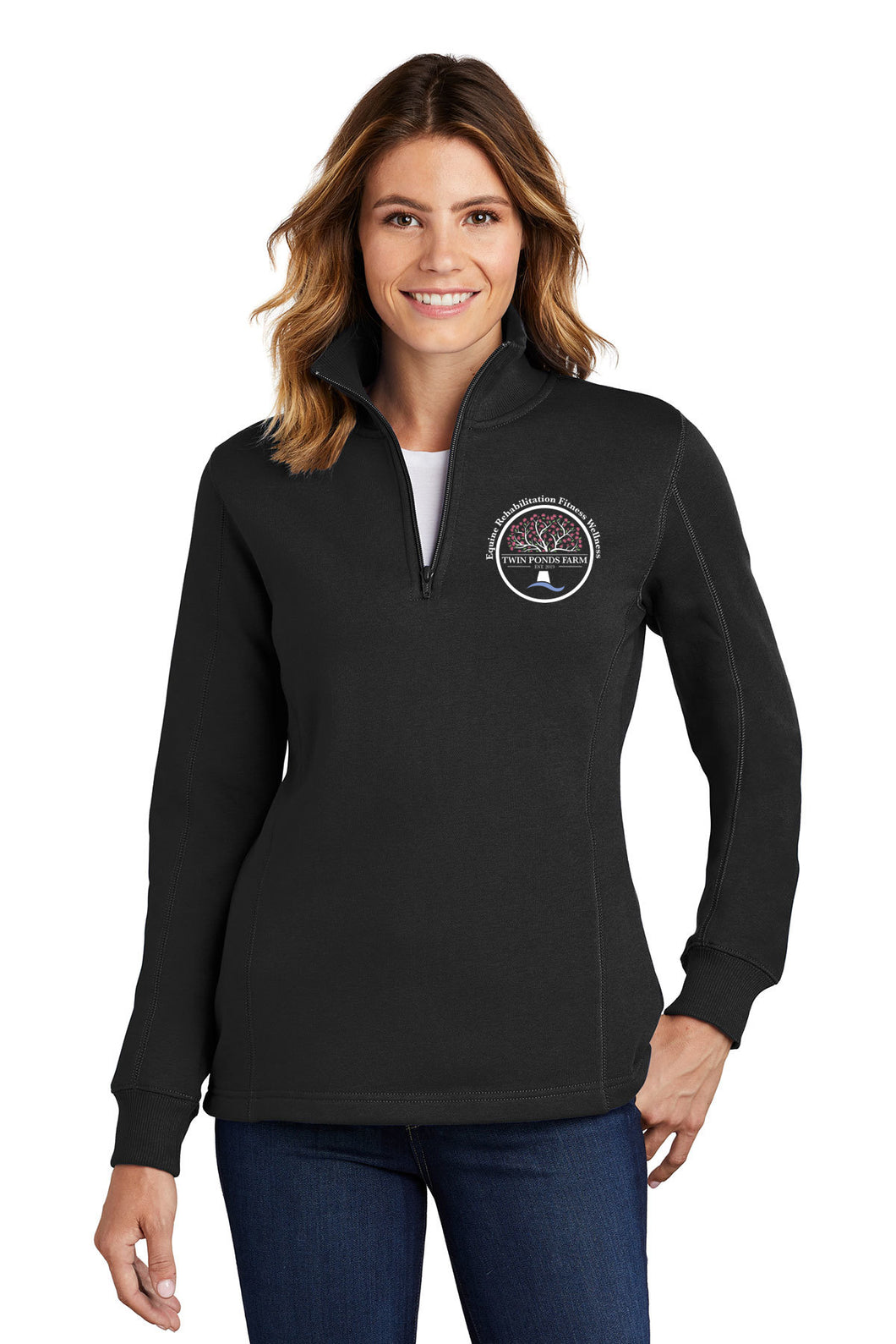 Twin Ponds Farm - Sport Tek- Quarter Zip Sweatshirt