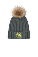 Load image into Gallery viewer, RHES - Port Authority-  Faux Fur Pom Beanie
