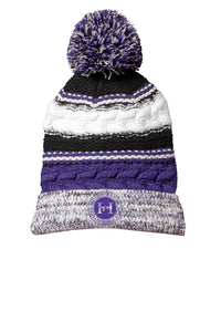 HPE -  Sport Tek- Chunky Knit Beanie with Pom