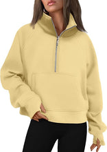 Load image into Gallery viewer, Lennox Dressage - Cropped Quarter Zip Sweatshirt
