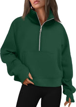 Load image into Gallery viewer, CSLLC - Cropped Quarter Zip Sweatshirt
