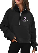 Load image into Gallery viewer, Fairy  Tale Farms - Cropped Quarter Zip Sweatshirt
