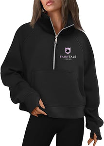 Fairy  Tale Farms - Cropped Quarter Zip Sweatshirt