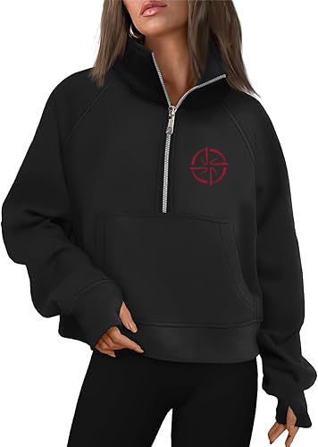 Belgian WB NA - Cropped Quarter Zip Sweatshirt