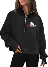 Load image into Gallery viewer, DCET - Cropped Quarter Zip Sweatshirt
