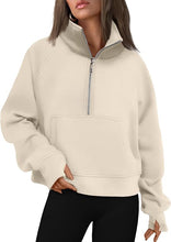 Load image into Gallery viewer, CSLLC - Cropped Quarter Zip Sweatshirt
