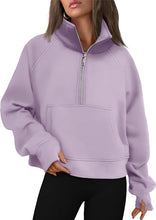 Load image into Gallery viewer, Lennox Dressage - Cropped Quarter Zip Sweatshirt
