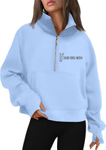Load image into Gallery viewer, HHM - Cropped Quarter Zip Sweatshirt
