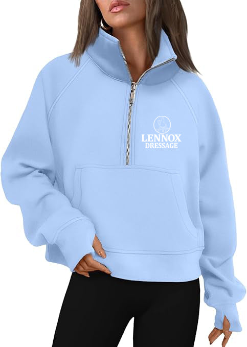 Lennox Dressage - Cropped Quarter Zip Sweatshirt
