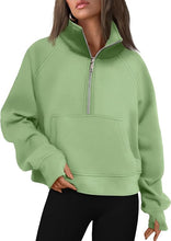 Load image into Gallery viewer, Lennox Dressage - Cropped Quarter Zip Sweatshirt
