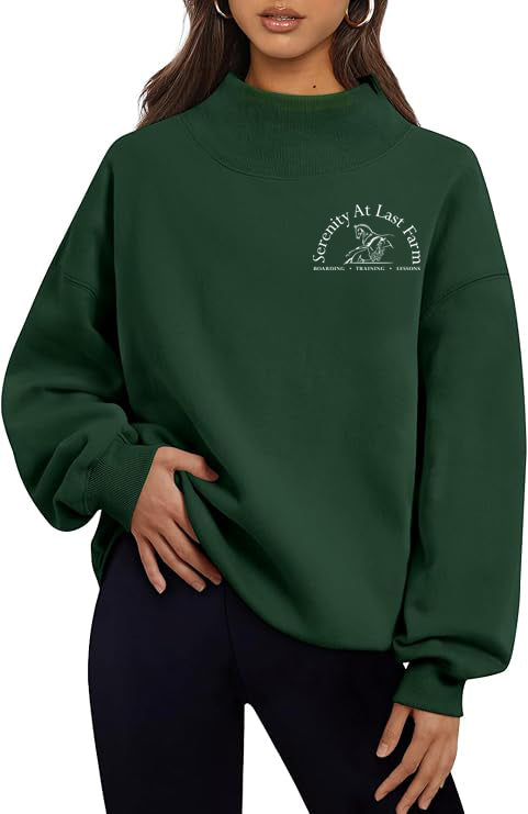 Serenity At Last Farm - GIDC- Oversized Turtleneck Pullover