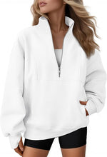 Load image into Gallery viewer, Ashley Trier Eventing- GIDC- Oversized Quarter Zip Sweatshirt
